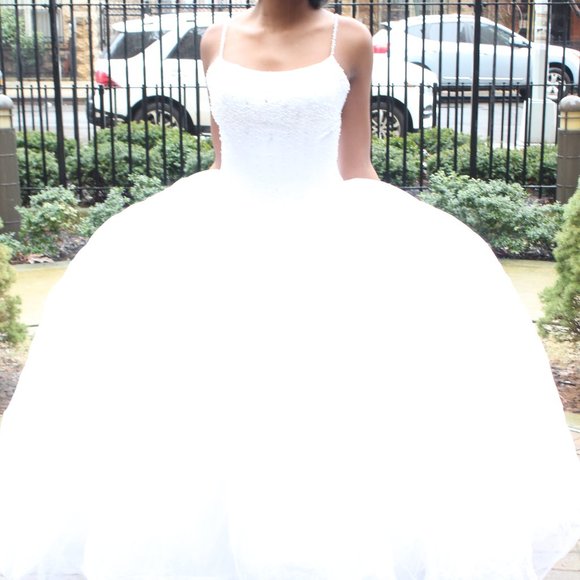 Signature by Robbie Bee Tulle Beaded Ballgown - Picture 6 of 16